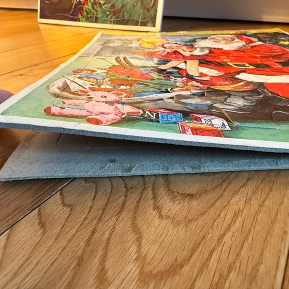Vintage 1965, 1970, 1971 Whitman Christmas frame tray puzzles - Picture 5 of 6